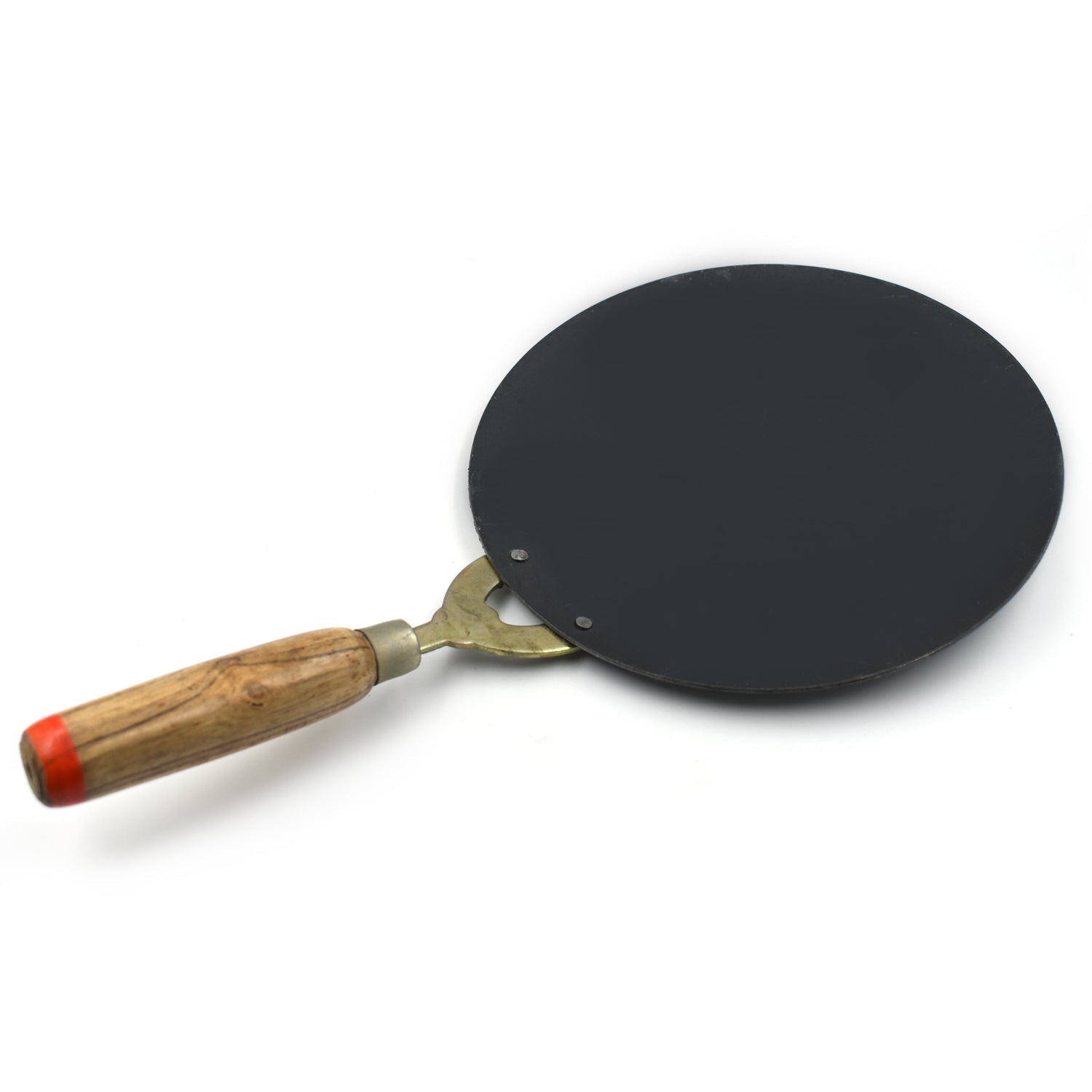 2692 Wooden Handle Roti Tawa used in all household and kitchen purposes for making rotis and parathas etc. freeshipping - DeoDap 2692 Wooden Handle Roti Tawa used in all household and kitchen purposes for making rotis and parathas etc. freeshipping - DeoDap